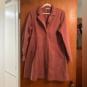 LACAUSA Long Chore Terracotta Jacket Size Medium